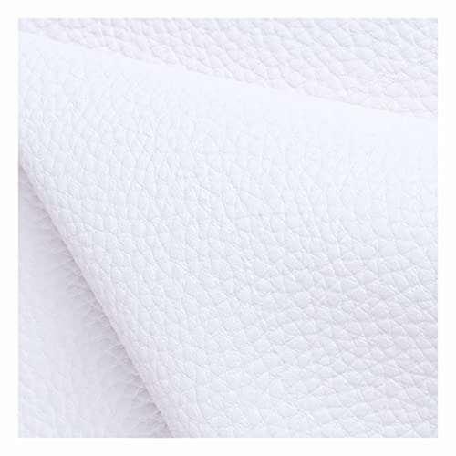 Kunstleder Polsterstoff Kaschiert Meterware MöBelstoff FüR SäMtliche Polsterarbeiten,Autos,Boote,Dekorationen 140 cm(White,1.4x5m) von XXGJOALD