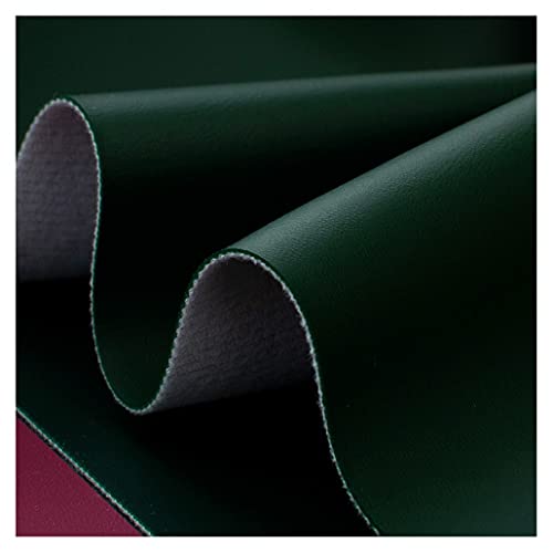 Kunstleder Polsterstoff das für Dekoration, Kunsthandwerk Kissen oder Bezüge verwendet Wird und meterweise verkauft Wird Kunstlederbreite 137cm(Dark green,1.37X6m) von XXGJOALD