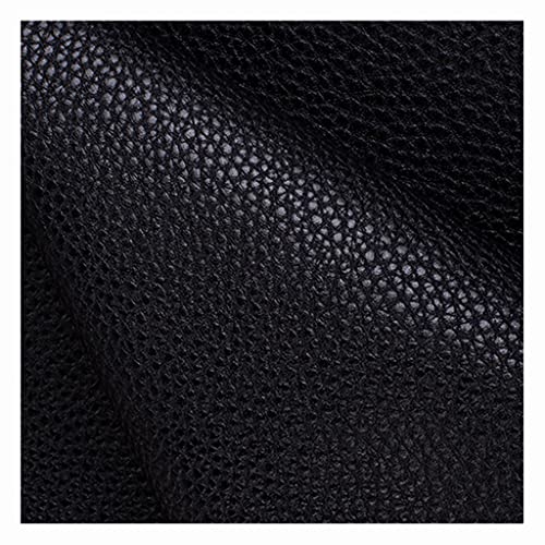 Kunstleder Stoff Einfarbig Polsterstoff 140x100cm zum Nähen DIY Basteln, Haarschleifen, Sofa Stuhl Sitzbezug DIY-Material(Black,1.4x1m) von XXGJOALD