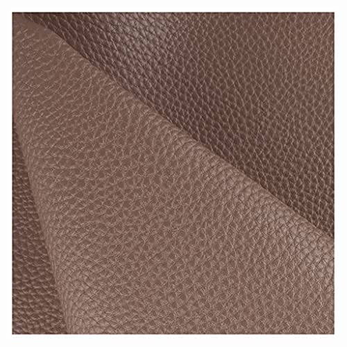 Kunstleder Stoff Einfarbig Polsterstoff 140x100cm zum Nähen DIY Basteln, Haarschleifen, Sofa Stuhl Sitzbezug DIY-Material(Brown,1.4x2m) von XXGJOALD