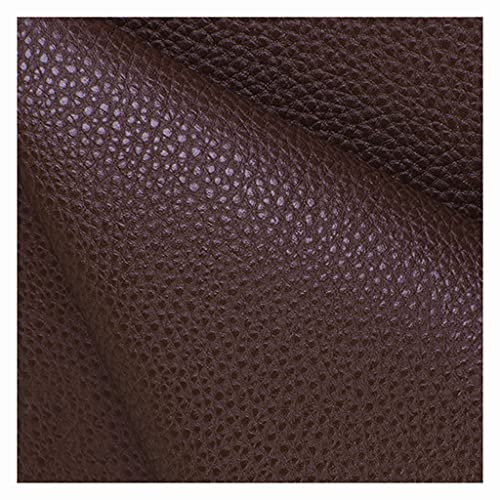 Kunstleder Stoff Einfarbig Polsterstoff 140x100cm zum Nähen DIY Basteln, Haarschleifen, Sofa Stuhl Sitzbezug DIY-Material(Dark brown,1.4x5m) von XXGJOALD