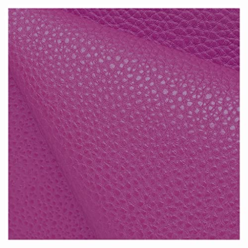 Kunstleder Stoff Einfarbig Polsterstoff 140x100cm zum Nähen DIY Basteln, Haarschleifen, Sofa Stuhl Sitzbezug DIY-Material(Rose Red,1.4x2m) von XXGJOALD