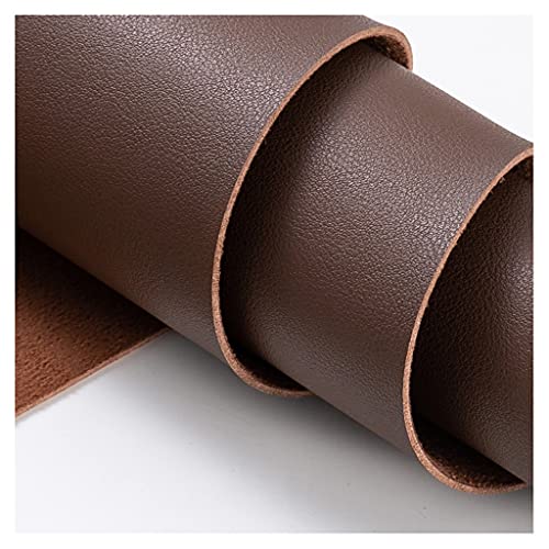 Möbelstoff Premium Bezugsstoff Zum PU Kunstleder 138 X 50 cm ， Kunstleder Stoff Polster Handwerk DIY Nähen Sofa Handtasche Auto Futter Autositz ， Mehrfarbig(Brown,1.38X3m) von XXGJOALD