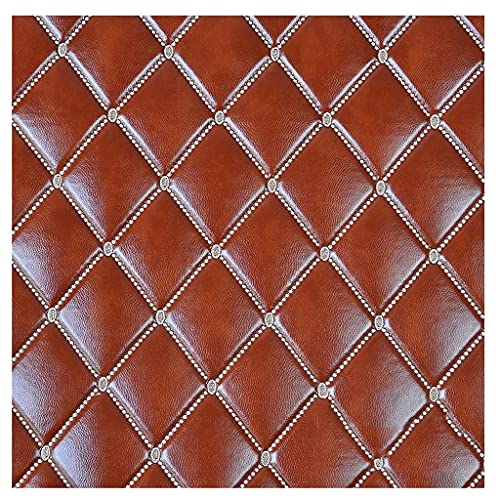 Möbelstoff Premium Bezugsstoff Zum PU Stoff Leder, Kunstleder Kunstleder Material Polster Handwerk DIY Nähen Sofa Handtasche Autositz Dekorationen(Red13,1.38X3m) von XXGJOALD