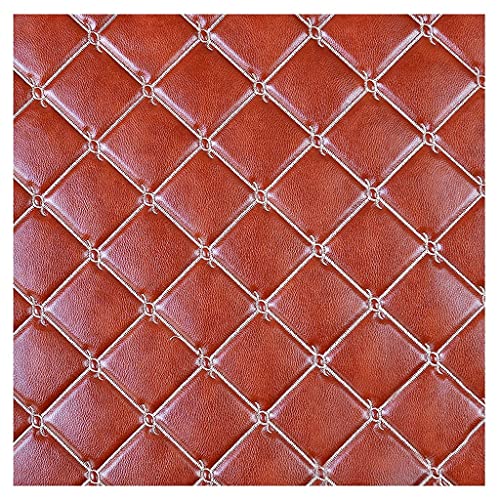 Möbelstoff Premium Bezugsstoff Zum PU Stoff Leder, Kunstleder Kunstleder Material Polster Handwerk DIY Nähen Sofa Handtasche Autositz Dekorationen(Red8,1.38X6m) von XXGJOALD