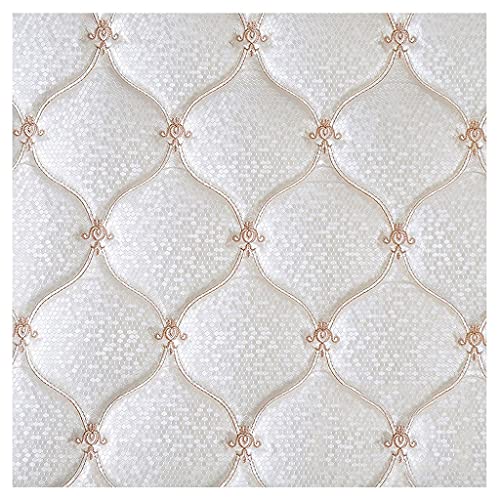 Möbelstoff Premium Bezugsstoff Zum PU Stoff Leder, Kunstleder Kunstleder Material Polster Handwerk DIY Nähen Sofa Handtasche Autositz Dekorationen(White2,1.38X2m) von XXGJOALD