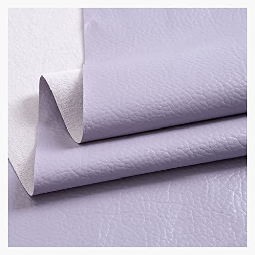 Möbelstoff Premium Bezugsstoff Zum PU Stoff Leder, Kunstleder Material Polster Handwerk DIY Nähen Sofa Handtasche(Light purple,1.4X1m) von XXGJOALD
