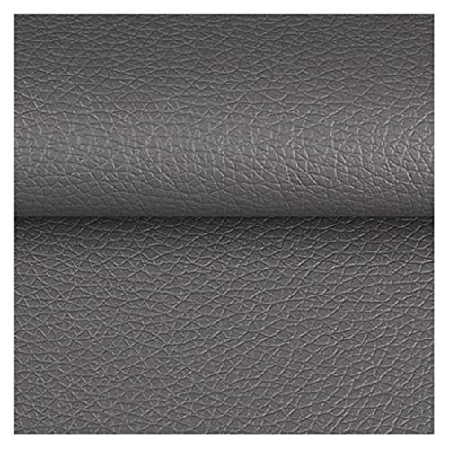 Premium Gekörnt Bezugsstoff Strukturiertes Der Litschi Kunstleder Polsterstoff Verbreiterte Version 1.4m Gekörnt Lederimitat Texturiert Lederstoff Möbelstoff Meterware(Gray,1.4X4m) von XXGJOALD