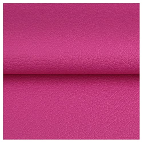 Premium Gekörnt Bezugsstoff Strukturiertes Der Litschi Kunstleder Polsterstoff Verbreiterte Version 1.4m Gekörnt Lederimitat Texturiert Lederstoff Möbelstoff Meterware(Rose Red,1.4X2m) von XXGJOALD