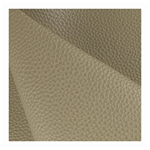 Weiches Kunstleder Polsterstoff Möbelstoff Dekostoff PU Lederfolie Für Polster Geeignet Möbel Küchenschränke Wand Sofa Leder Reparatur Meterware 140cm Breit (Größe:1.4x1m/4.59x3.28ft)(Ash gold,1.4x9m) von XXGJOALD
