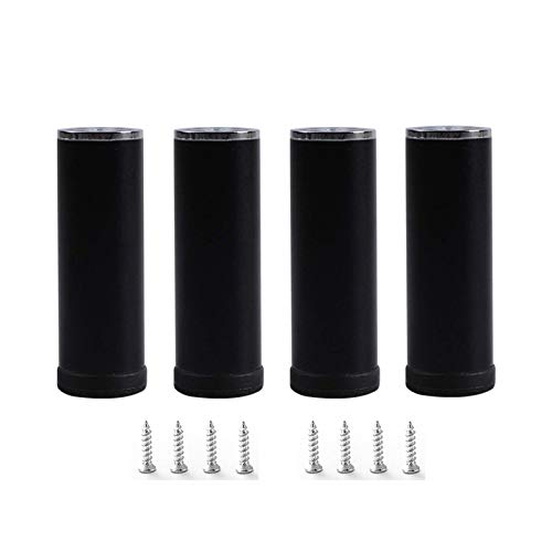 XXHNBF 4X Möbelbeine, Sofafüße, Stützbeine Verdickt, Esszimmer, Wasserdicht, rutschfeste Tischfüße(Black,30cm/12in) von XXHNBF