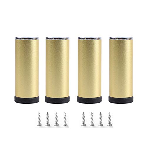 XXHNBF 4X Möbelbeine, Sofafüße, Stützbeine Verdickt, Esszimmer, Wasserdicht, rutschfeste Tischfüße(Gold,30cm/12in) von XXHNBF