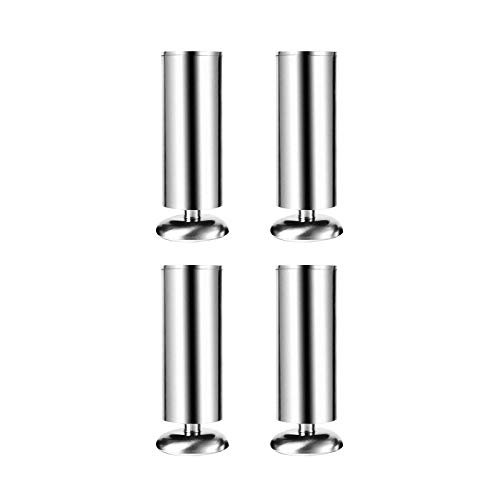 XXHNBF 4X Möbelbeine, Tischfüße, höhenverstellbar, verwendet for Bett, Sofa, Schreibtisch, Stuhl, Badezimmer, wasserdicht(Silver,18cm/7.1in) von XXHNBF