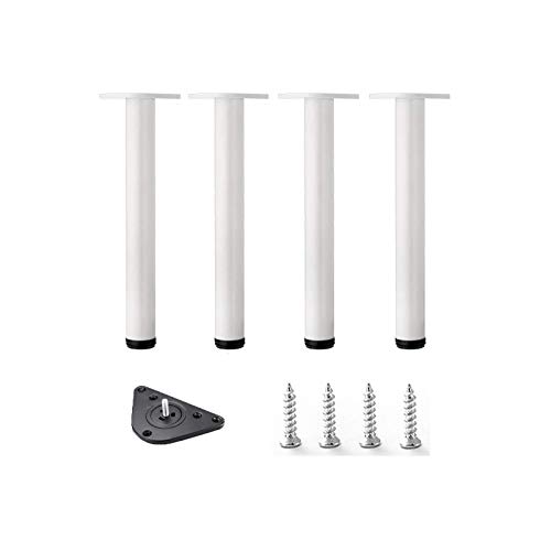 XXHNBF Langlebige Möbelbeine, verwendet in Allen Arten von Betten, Schreibtischen, Stühlen, mit Zubehör, stabiles und sicheres Design(White,8cm/3in) von XXHNBF