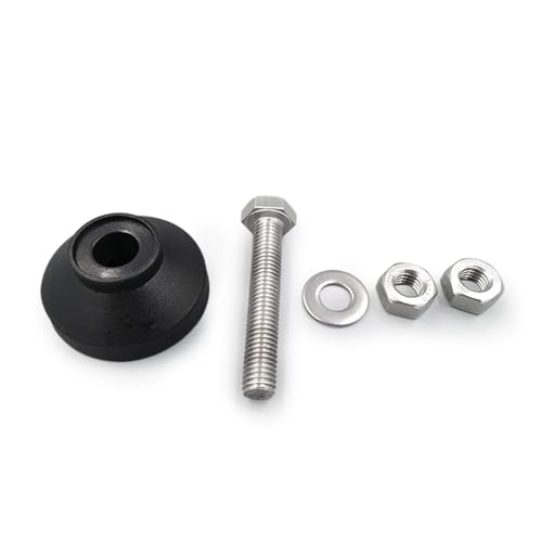 XXHNBF Möbelbein, M6 M8 M10 M12 Edelstahl-Nylon-Festfußschale/Verstellbares Schraubenfundament/Stützfuß for Möbelbeschläge/Basis 40 mm(D40xm8x50) von XXHNBF