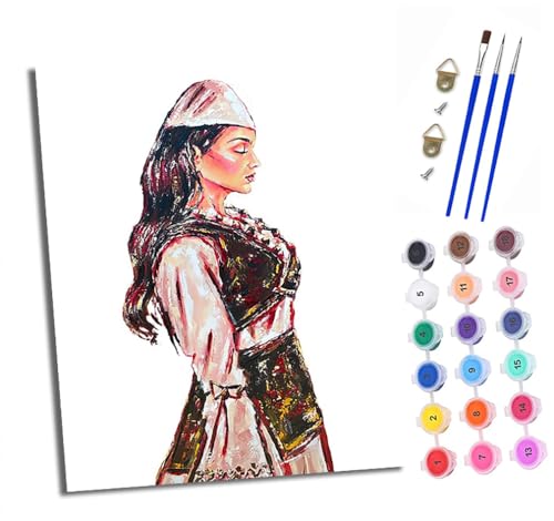 Malen Nach Zahlen Erwachsene - AnfäNger - Knitterfreie Leinwand Frauen in Trachten Pinsels Und Acrylfarbe - Diy Handgemalt öLgemäLde Kit Als Geschenk 40 X 50cm Malen Nach Zahlen Erwachsene - AnfäNger - Knitterfreie Leinwand Frauen in Trachten Pinsels Und Acrylfarbe - Diy Handgemalt öLgemäLde Kit Als Geschenk 40 X 50cm von XXHXIE