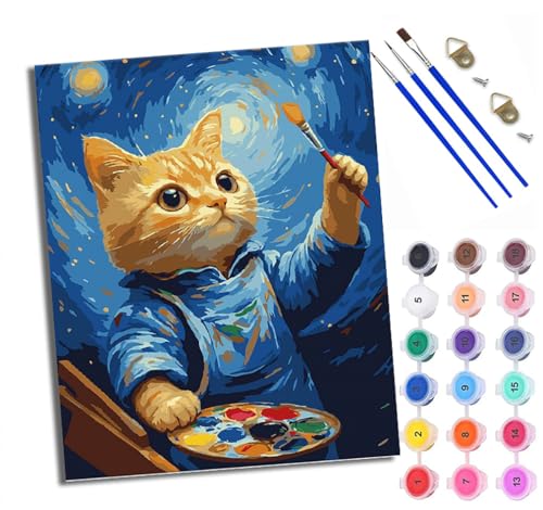 Malen Nach Zahlen Erwachsene - AnfäNger - Knitterfreie Leinwand Geister spielen mit Kürbislaternen Pinsels Und Acrylfarbe - Diy Handgemalt öLgemäLde Kit Als Geschenk 40 X 50cm von XXHXIE