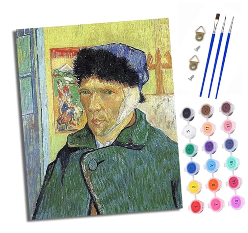 Malen Nach Zahlen Erwachsene - AnfäNger - Knitterfreie Leinwand Impressionistisches Van Gogh-Porträt Pinsels Und Acrylfarbe - Diy Handgemalt öLgemäLde Kit Als Geschenk 40 X 50cm Malen Nach Zahlen Erwachsene - AnfäNger - Knitterfreie Leinwand Impressionistisches Van Gogh-Porträt Pinsels Und Acrylfarbe - Diy Handgemalt öLgemäLde Kit Als Geschenk 40 X 50cm von XXHXIE