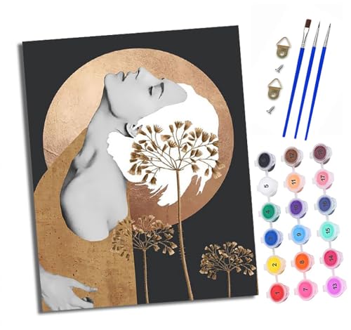 Malen Nach Zahlen Erwachsene - AnfäNger - Knitterfreie Leinwand Kunstcollage-Porträt Pinsels Und Acrylfarbe - Diy Handgemalt öLgemäLde Kit Als Geschenk 40 X 50cm Malen Nach Zahlen Erwachsene - AnfäNger - Knitterfreie Leinwand Kunstcollage-Porträt Pinsels Und Acrylfarbe - Diy Handgemalt öLgemäLde Kit Als Geschenk 40 X 50cm von XXHXIE