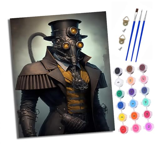 Malen Nach Zahlen Erwachsene - AnfäNger - Knitterfreie Leinwand Steampunk-Charaktere Pinsels Und Acrylfarbe - Diy Handgemalt öLgemäLde Kit Als Geschenk 40 X 50cm Malen Nach Zahlen Erwachsene - AnfäNger - Knitterfreie Leinwand Steampunk-Charaktere Pinsels Und Acrylfarbe - Diy Handgemalt öLgemäLde Kit Als Geschenk 40 X 50cm von XXHXIE