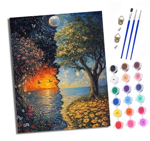 Malen nach Zahlen Erwachsene Das Meer in gleicher Länge DIY Handgemalt Ölgemälde Kit Paint by Numbers Adult Mit 3 - Pinseln und Acrylfarbe Knitterfreie Leinwand set - 40 X 50 CM Malen nach Zahlen Erwachsene Das Meer in gleicher Länge DIY Handgemalt Ölgemälde Kit Paint by Numbers Adult Mit 3 - Pinseln und Acrylfarbe Knitterfreie Leinwand set - 40 X 50 CM von XXHXIE