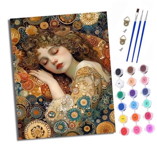 Malen nach Zahlen Erwachsene Dekoratives schlafendes Mädchen DIY Handgemalt Ölgemälde Kit Paint by Numbers Adult Mit 3 - Pinseln und Acrylfarbe knitterfreie leinwand Kit - 40 X 50 CM Malen nach Zahlen Erwachsene Dekoratives schlafendes Mädchen DIY Handgemalt Ölgemälde Kit Paint by Numbers Adult Mit 3 - Pinseln und Acrylfarbe knitterfreie leinwand Kit - 40 X 50 CM von XXHXIE
