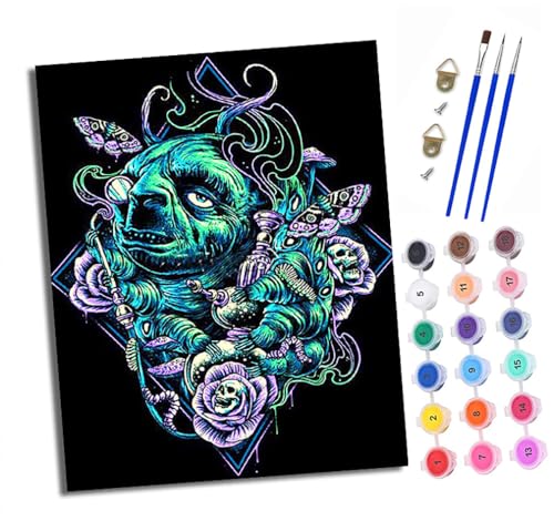 Malen nach Zahlen Erwachsene Fantasy-Faultier-Totem DIY Handgemalt Ölgemälde Kit Mit 3 - Pinseln und Acrylfarbe Knitterfreie Leinwand set - 40 X 50 CM Mit Rahmen Malen nach Zahlen Erwachsene Fantasy-Faultier-Totem DIY Handgemalt Ölgemälde Kit Mit 3 - Pinseln und Acrylfarbe Knitterfreie Leinwand set - 40 X 50 CM Mit Rahmen von XXHXIE