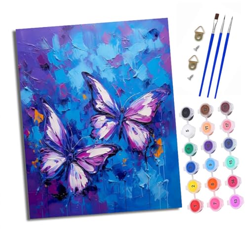 Malen nach Zahlen Erwachsene Geheimnisvoller Traumschmetterling DIY Handgemalt Ölgemälde Kit Paint by Numbers Adult Mit 3 - Pinseln und Acrylfarbe Knitterfreie Leinwand set - 40 X 50 CM Malen nach Zahlen Erwachsene Geheimnisvoller Traumschmetterling DIY Handgemalt Ölgemälde Kit Paint by Numbers Adult Mit 3 - Pinseln und Acrylfarbe Knitterfreie Leinwand set - 40 X 50 CM von XXHXIE