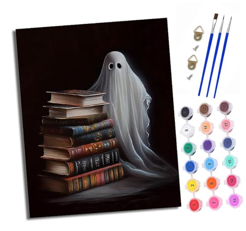 Malen nach Zahlen Erwachsene Geist nach dem Buch DIY Handgemalt Ölgemälde Kit Mit 3 - Pinseln und Acrylfarbe knitterfreie leinwand Kit - 40 X 50 CM Mit Rahmen von XXHXIE