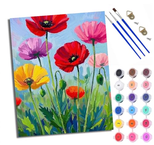 Malen nach Zahlen Erwachsene Geisterhafte schwarze Katze und mondhelle Nacht DIY Handgemalt Ölgemälde Kit Paint by Numbers Adult Mit 3 - Pinseln und Acrylfarbe Knitterfreie Leinwand set - 40 X 50 CM von XXHXIE