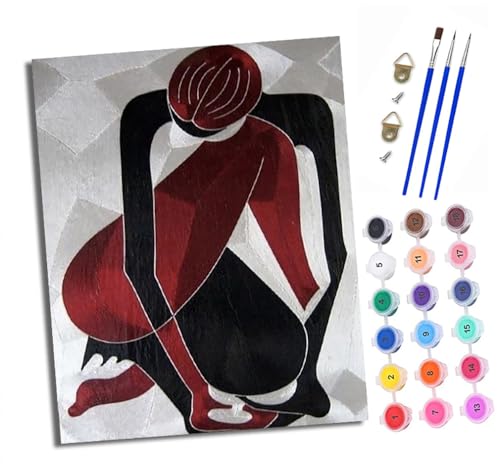 Malen nach Zahlen Erwachsene Geometrische menschliche Figur DIY Handgemalt Ölgemälde Kit Paint by Numbers Adult Mit 3 - Pinseln und Acrylfarbe Knitterfreie Leinwand set - 40 X 50 CM Malen nach Zahlen Erwachsene Geometrische menschliche Figur DIY Handgemalt Ölgemälde Kit Paint by Numbers Adult Mit 3 - Pinseln und Acrylfarbe Knitterfreie Leinwand set - 40 X 50 CM von XXHXIE