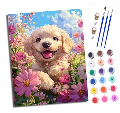 Malen nach Zahlen Erwachsene Glückliches Mädchen mit Blumen DIY Handgemalt Ölgemälde Kit Paint by Numbers Adult Mit 3 - Pinseln und Acrylfarbe Knitterfreie Leinwand set - 40 X 50 CM Malen nach Zahlen Erwachsene Glückliches Mädchen mit Blumen DIY Handgemalt Ölgemälde Kit Paint by Numbers Adult Mit 3 - Pinseln und Acrylfarbe Knitterfreie Leinwand set - 40 X 50 CM von XXHXIE