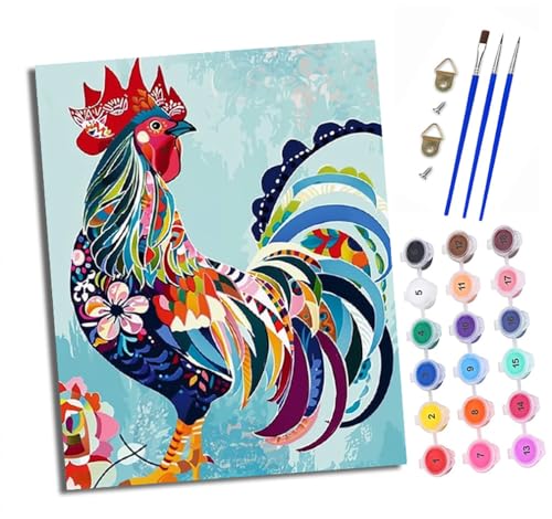 Malen nach Zahlen Erwachsene Großer Schwanz, wunderschön DIY Handgemalt Ölgemälde Kit Paint by Numbers Adult Mit 3 - Pinseln und Acrylfarbe knitterfreie leinwand Kit - 40 X 50 CM Malen nach Zahlen Erwachsene Großer Schwanz, wunderschön DIY Handgemalt Ölgemälde Kit Paint by Numbers Adult Mit 3 - Pinseln und Acrylfarbe knitterfreie leinwand Kit - 40 X 50 CM von XXHXIE