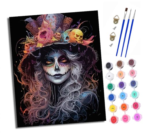 Malen nach Zahlen Erwachsene Harley Quinn Gothic DIY Handgemalt Ölgemälde Kit Mit 3 - Pinseln und Acrylfarbe knitterfreie leinwand Kit - 40 X 50 CM Mit Rahmen Malen nach Zahlen Erwachsene Harley Quinn Gothic DIY Handgemalt Ölgemälde Kit Mit 3 - Pinseln und Acrylfarbe knitterfreie leinwand Kit - 40 X 50 CM Mit Rahmen von XXHXIE