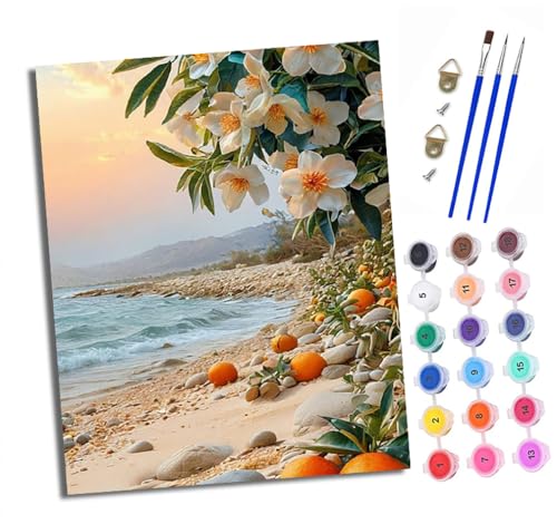 Malen nach Zahlen Erwachsene Landschaft der Orange Coast DIY Handgemalt Ölgemälde Kit Paint by Numbers Adult Mit 3 - Pinseln und Acrylfarbe knitterfreie leinwand Kit - 40 X 50 CM Malen nach Zahlen Erwachsene Landschaft der Orange Coast DIY Handgemalt Ölgemälde Kit Paint by Numbers Adult Mit 3 - Pinseln und Acrylfarbe knitterfreie leinwand Kit - 40 X 50 CM von XXHXIE