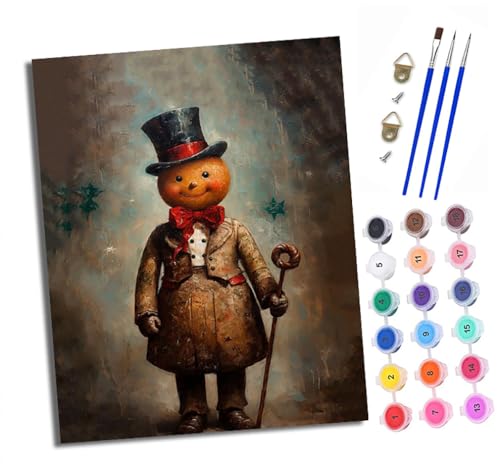 Malen nach Zahlen Erwachsene Retro Zylinder orange Kopf DIY Handgemalt Ölgemälde Kit Paint by Numbers Adult Mit 3 - Pinseln und Acrylfarbe knitterfreie leinwand Kit - 40 X 50 CM Malen nach Zahlen Erwachsene Retro Zylinder orange Kopf DIY Handgemalt Ölgemälde Kit Paint by Numbers Adult Mit 3 - Pinseln und Acrylfarbe knitterfreie leinwand Kit - 40 X 50 CM von XXHXIE