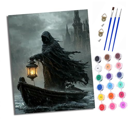 Malen nach Zahlen Erwachsene Tod in einer regnerischen Nacht DIY Handgemalt Ölgemälde Kit Paint by Numbers Adult Mit 3 - Pinseln und Acrylfarbe Knitterfreie Leinwand set - 40 X 50 CM Malen nach Zahlen Erwachsene Tod in einer regnerischen Nacht DIY Handgemalt Ölgemälde Kit Paint by Numbers Adult Mit 3 - Pinseln und Acrylfarbe Knitterfreie Leinwand set - 40 X 50 CM von XXHXIE