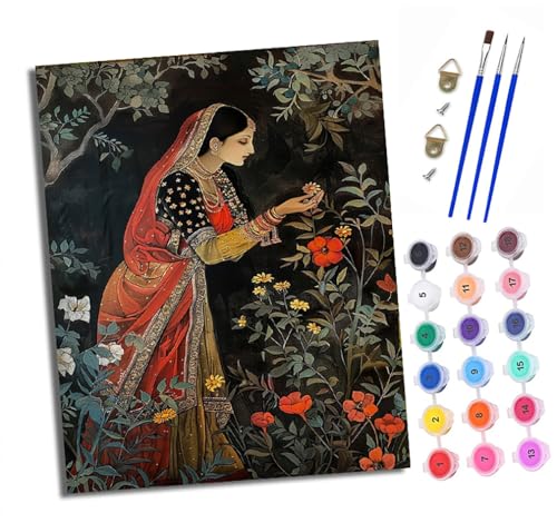 Malen nach Zahlen Erwachsene Wald-Indianermädchen DIY Handgemalt Ölgemälde Kit Paint by Numbers Adult Mit 3 - Pinseln und Acrylfarbe Knitterfreie Leinwand set - 40 X 50 CM Malen nach Zahlen Erwachsene Wald-Indianermädchen DIY Handgemalt Ölgemälde Kit Paint by Numbers Adult Mit 3 - Pinseln und Acrylfarbe Knitterfreie Leinwand set - 40 X 50 CM von XXHXIE