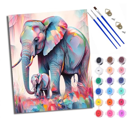 Malen nach Zahlen für Erwachsene, Malen-nach-Zahlen-Set, Mädchen, das eine Tasse hält, mit Acrylfarben, vorgedruckte Leinwand und Pinsel, Geschenk, Wanddekoration, 40,6 x 50,8 cm, ohne Rahmen von XXHXIE