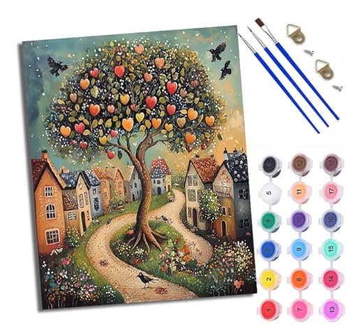 Malen nach Zahlen für Erwachsene, Malen-nach-Zahlen-Set, kleiner Geist in der Blase, mit Acrylfarben, vorgedruckte Leinwand und Pinsel, Geschenk, Wanddekoration, 40,6 x 50,8 cm, ohne Rahmen Malen nach Zahlen für Erwachsene, Malen-nach-Zahlen-Set, kleiner Geist in der Blase, mit Acrylfarben, vorgedruckte Leinwand und Pinsel, Geschenk, Wanddekoration, 40,6 x 50,8 cm, ohne Rahmen von XXHXIE