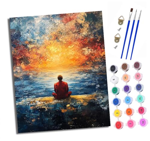 XXHXIE Malen Nach Zahlen Erwachsene-DIY Handgemalt Ölgemälde KitDer Rücken des einsamen Mannes für Anfänger Mit 3-Pinseln und Acrylfarbe Handgemalt öLgemäLde Kit Als Geschenk 40x50cm (Mit Rahmen) XXHXIE Malen Nach Zahlen Erwachsene-DIY Handgemalt Ölgemälde KitDer Rücken des einsamen Mannes für Anfänger Mit 3-Pinseln und Acrylfarbe Handgemalt öLgemäLde Kit Als Geschenk 40x50cm (Mit Rahmen) von XXHXIE
