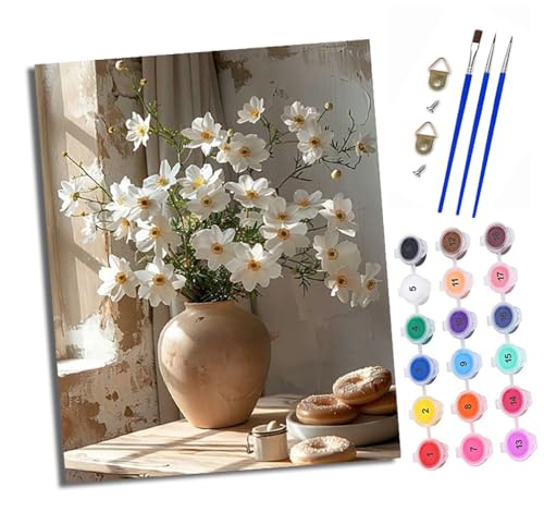 XXHXIE Malen Nach Zahlen Erwachsene-DIY Handgemalt Ölgemälde KitFensterbanksträuße und Desserts für Anfänger Mit 3-Pinseln und Acrylfarbe Handgemalt öLgemäLde Kit Als Geschenk 40x50cm (Rahmenlos) XXHXIE Malen Nach Zahlen Erwachsene-DIY Handgemalt Ölgemälde KitFensterbanksträuße und Desserts für Anfänger Mit 3-Pinseln und Acrylfarbe Handgemalt öLgemäLde Kit Als Geschenk 40x50cm (Rahmenlos) von XXHXIE