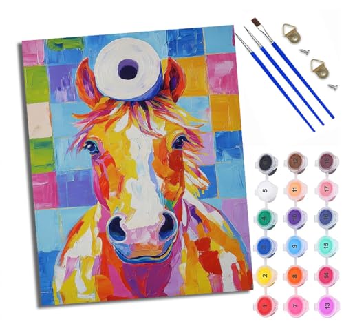 XXHXIE Malen Nach Zahlen Erwachsene-DIY Handgemalt Ölgemälde KitMädchen und Kürbislaterne für Anfänger Mit 3-Pinseln und Acrylfarbe Handgemalt öLgemäLde Kit Als Geschenk 40x50cm (Rahmenlos) von XXHXIE