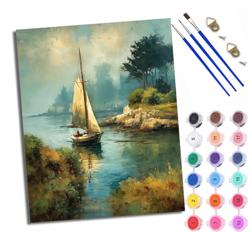 XXHXIE Malen nach Zahlen DIY Handgemalt Ölgemälde Set für Anfänger und Jugendliche Bunte Frau mit Blumenschmuck Pinsel und Acrylfarbe 40x50 cm ideal als Geschenk oder zur Heimdekoration von XXHXIE