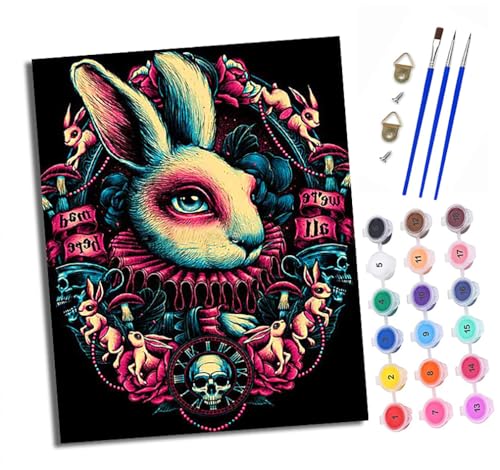 XXHXIE Malen nach Zahlen DIY Handgemalt Ölgemälde Set für Anfänger und Jugendliche Fantasy-Kaninchen-Totem Pinsel und Acrylfarbe 40x50 cm Mit Rahmen ideal als Geschenk oder zur Heimdekoration XXHXIE Malen nach Zahlen DIY Handgemalt Ölgemälde Set für Anfänger und Jugendliche Fantasy-Kaninchen-Totem Pinsel und Acrylfarbe 40x50 cm Mit Rahmen ideal als Geschenk oder zur Heimdekoration von XXHXIE
