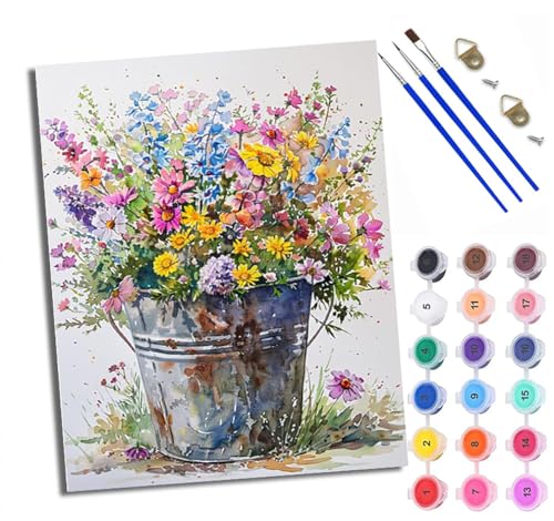 XXHXIE Malen nach Zahlen DIY Handgemalt Ölgemälde Set für Anfänger und Jugendliche Frau in baufälligem Gebäude Pinsel und Acrylfarbe 40x50 cm ideal als Geschenk oder zur Heimdekoration von XXHXIE