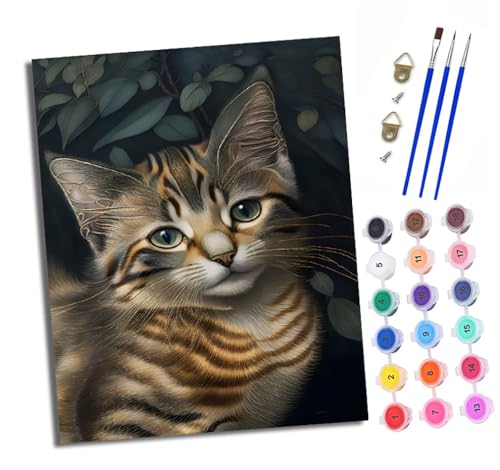 XXHXIE Malen nach Zahlen DIY Handgemalt Ölgemälde Set für Anfänger und Jugendliche Katze mit Flügeln Pinsel und Acrylfarbe 40x50 cm ideal als Geschenk oder zur Heimdekoration XXHXIE Malen nach Zahlen DIY Handgemalt Ölgemälde Set für Anfänger und Jugendliche Katze mit Flügeln Pinsel und Acrylfarbe 40x50 cm ideal als Geschenk oder zur Heimdekoration von XXHXIE