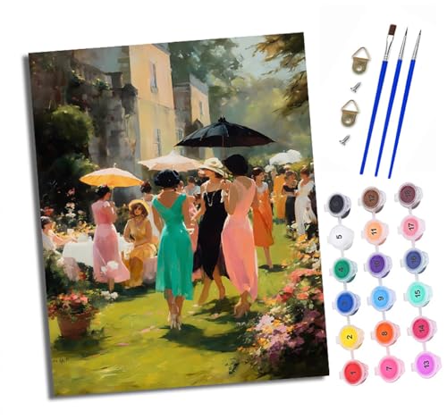 XXHXIE Malen nach Zahlen DIY Handgemalt Ölgemälde Set für Anfänger und Jugendliche Mädchenparty Pinsel und Acrylfarbe 40x50 cm Mit Rahmen ideal als Geschenk oder zur Heimdekoration XXHXIE Malen nach Zahlen DIY Handgemalt Ölgemälde Set für Anfänger und Jugendliche Mädchenparty Pinsel und Acrylfarbe 40x50 cm Mit Rahmen ideal als Geschenk oder zur Heimdekoration von XXHXIE