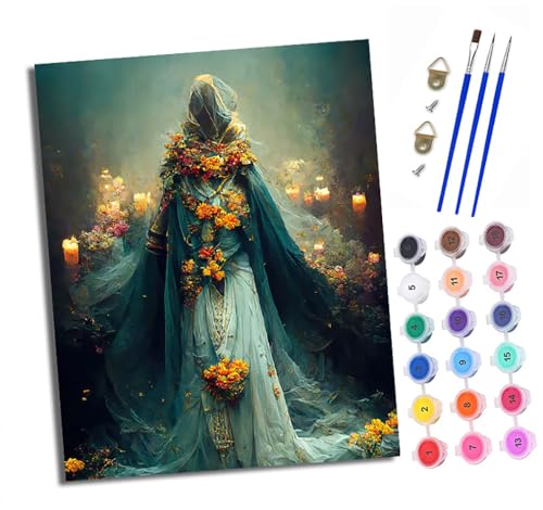 XXHXIE Malen nach Zahlen DIY Handgemalt Ölgemälde Set für Anfänger und Jugendliche Menschen umgeben von Blumen Pinsel und Acrylfarbe 40x50 cm ideal als Geschenk oder zur Heimdekoration XXHXIE Malen nach Zahlen DIY Handgemalt Ölgemälde Set für Anfänger und Jugendliche Menschen umgeben von Blumen Pinsel und Acrylfarbe 40x50 cm ideal als Geschenk oder zur Heimdekoration von XXHXIE