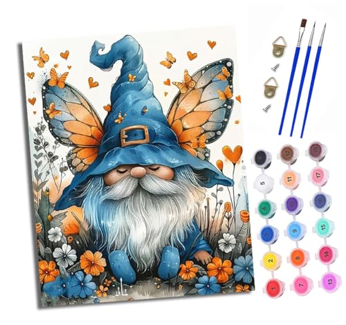 XXHXIE Malen nach Zahlen DIY Handgemalt Ölgemälde Set für Anfänger und Jugendliche Schmetterling Blaue Elfe Pinsel und Acrylfarbe 40x50 cm ideal als Geschenk oder zur Heimdekoration XXHXIE Malen nach Zahlen DIY Handgemalt Ölgemälde Set für Anfänger und Jugendliche Schmetterling Blaue Elfe Pinsel und Acrylfarbe 40x50 cm ideal als Geschenk oder zur Heimdekoration von XXHXIE